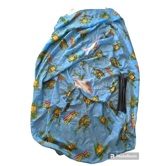 Vintage Ninja Turtles TMNT fun hut bed tent 72x35 inches INCOMPLETE - Picture 2 of 10